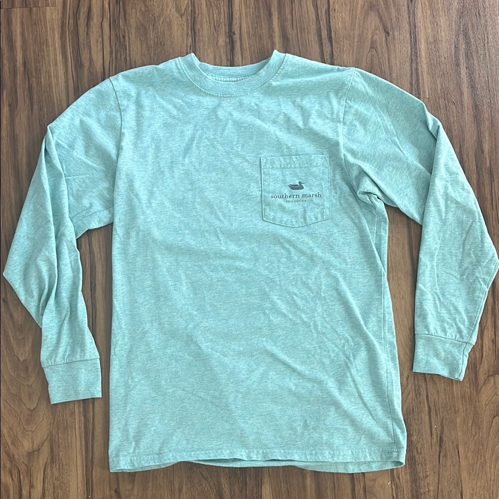 Southern Marsh Men's Light Green Long Sleeve Shirt